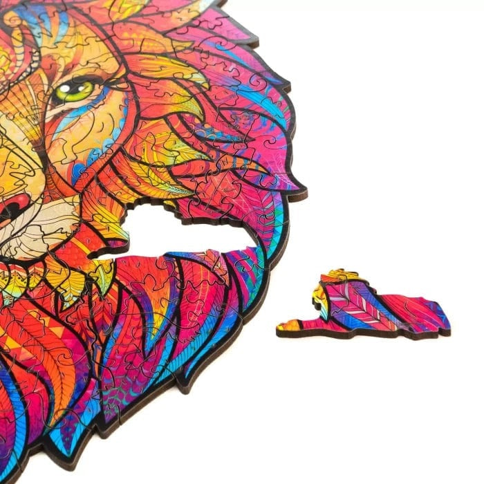 Mysterious Lion Wooden Jigsaw