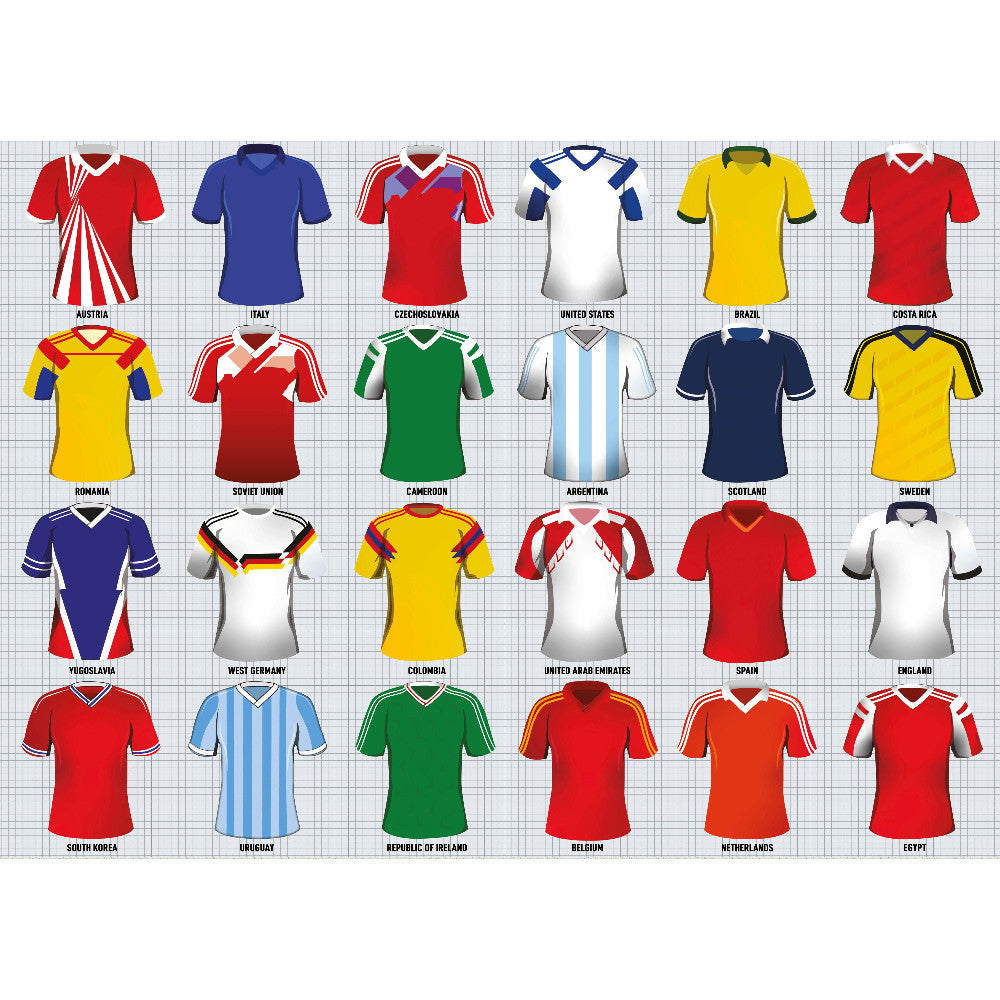 Vintage Football Tops Jigsaw - 1000 Pieces