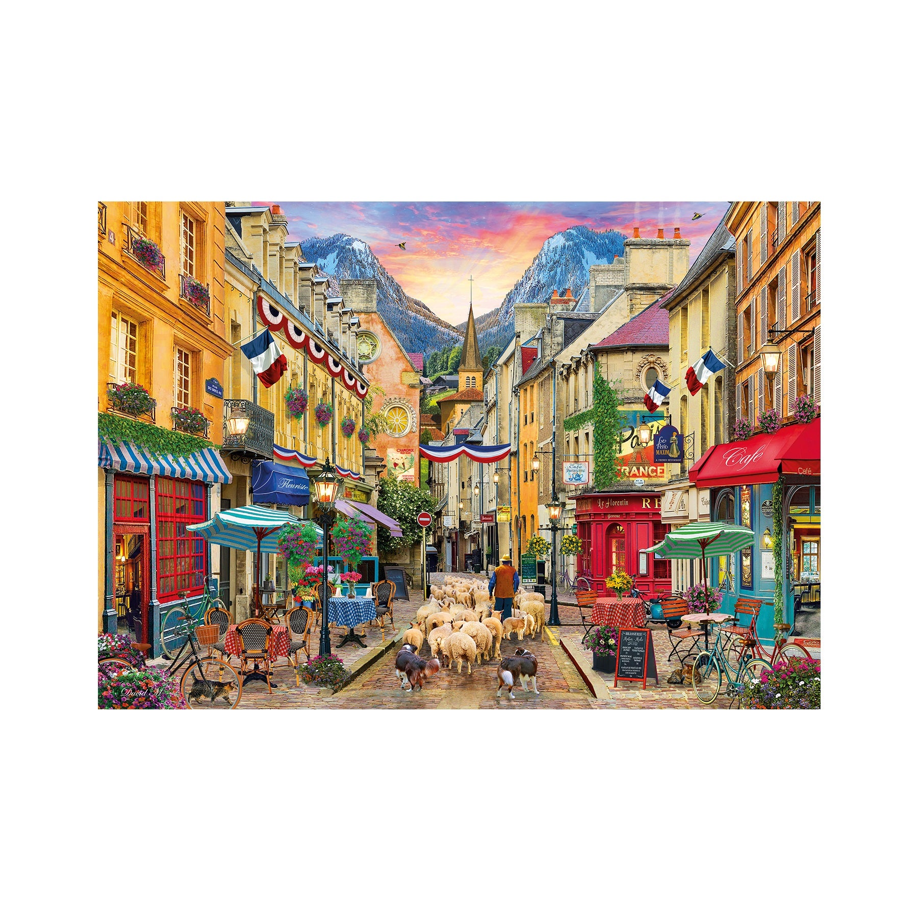 French Country Village Jigsaw Puzzle