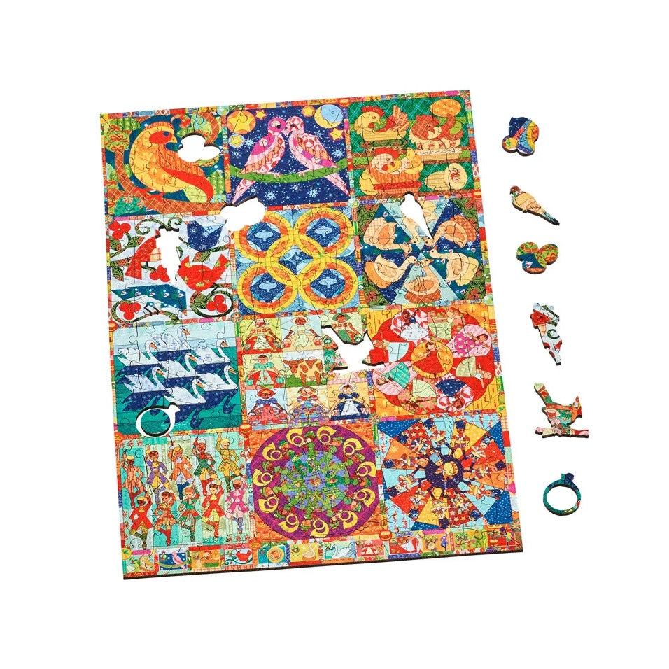 Twelve Days Quilt Jigsaw Puzzle