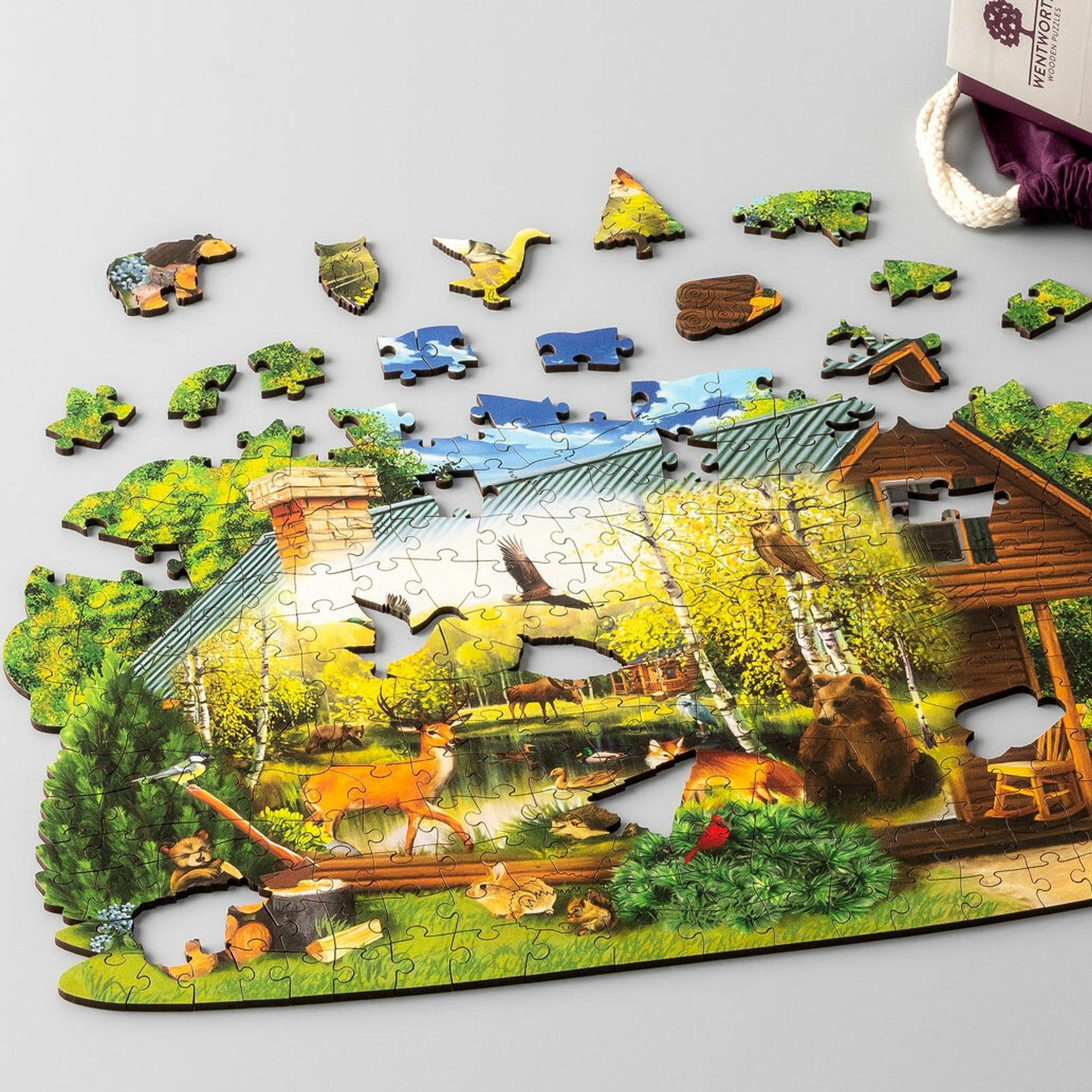 Wildlife Cabin Jigsaw Puzzle