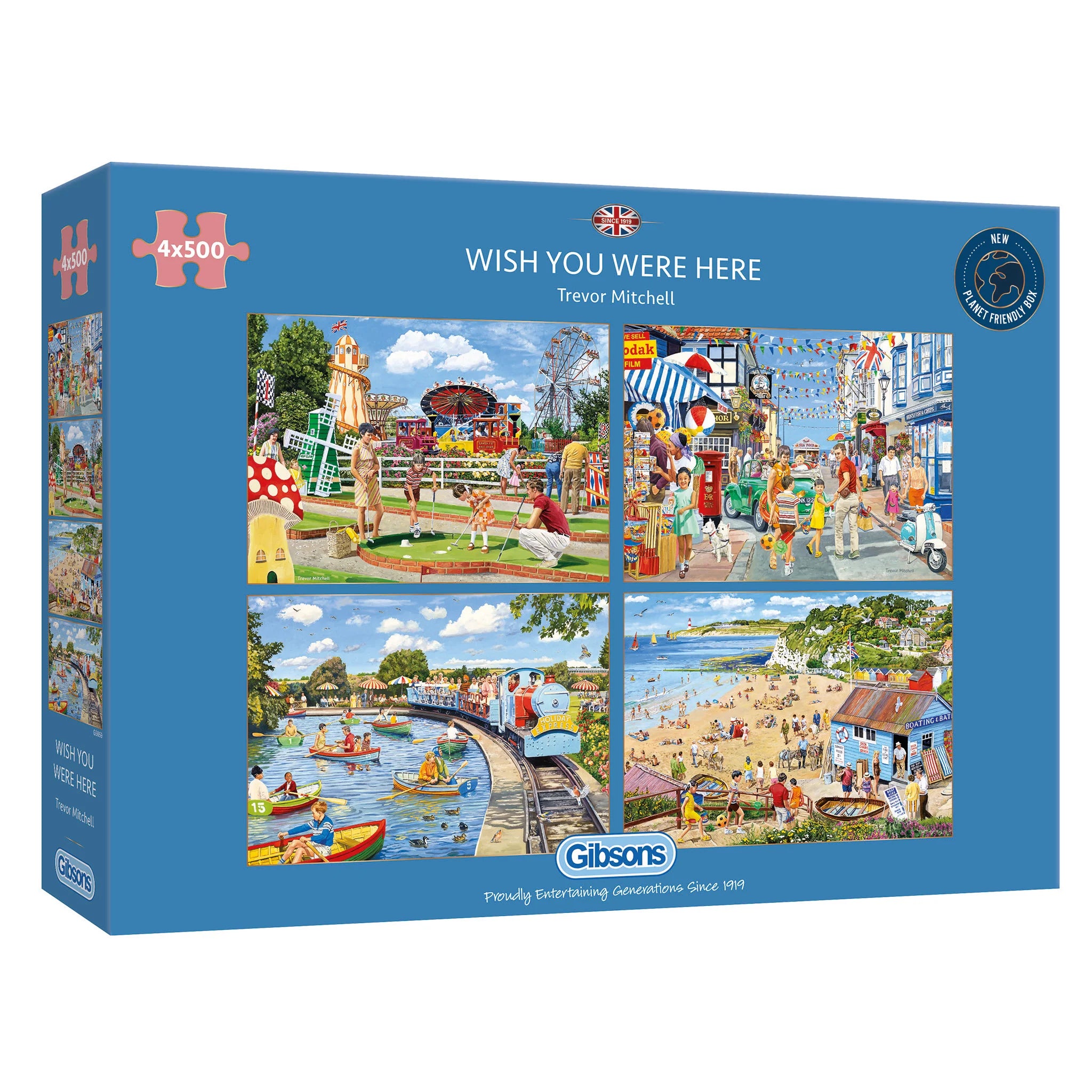 Wish You Were Here Jigsaws - 4 x 500 Pieces