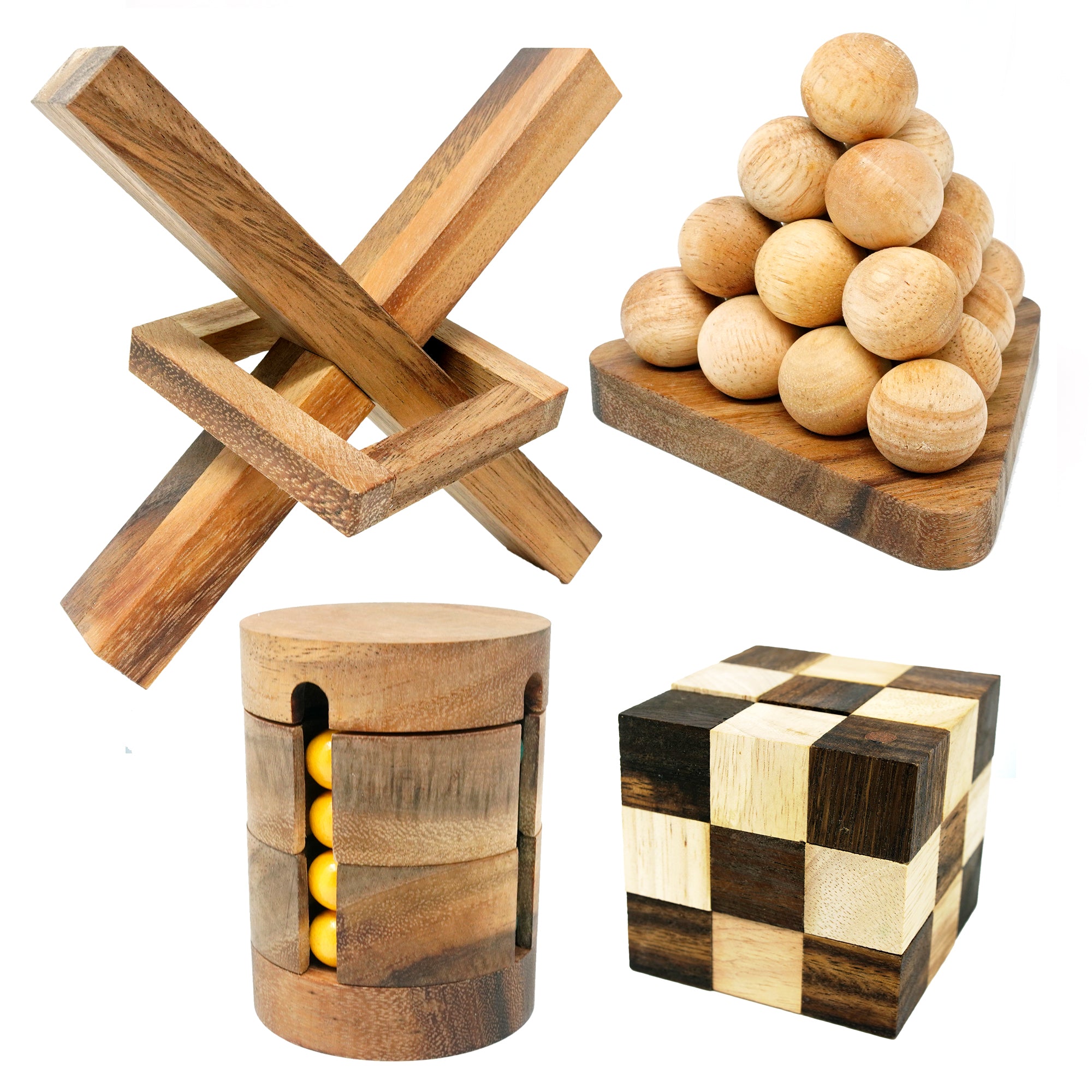 Classic Wooden Puzzle Collection