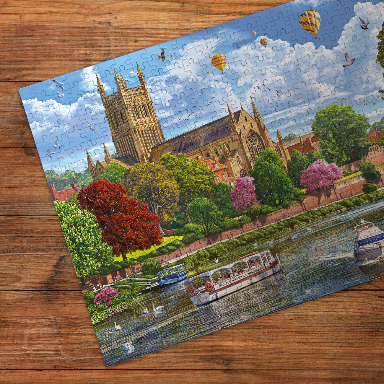 Worcester From The River Jigsaw - 500 Pieces