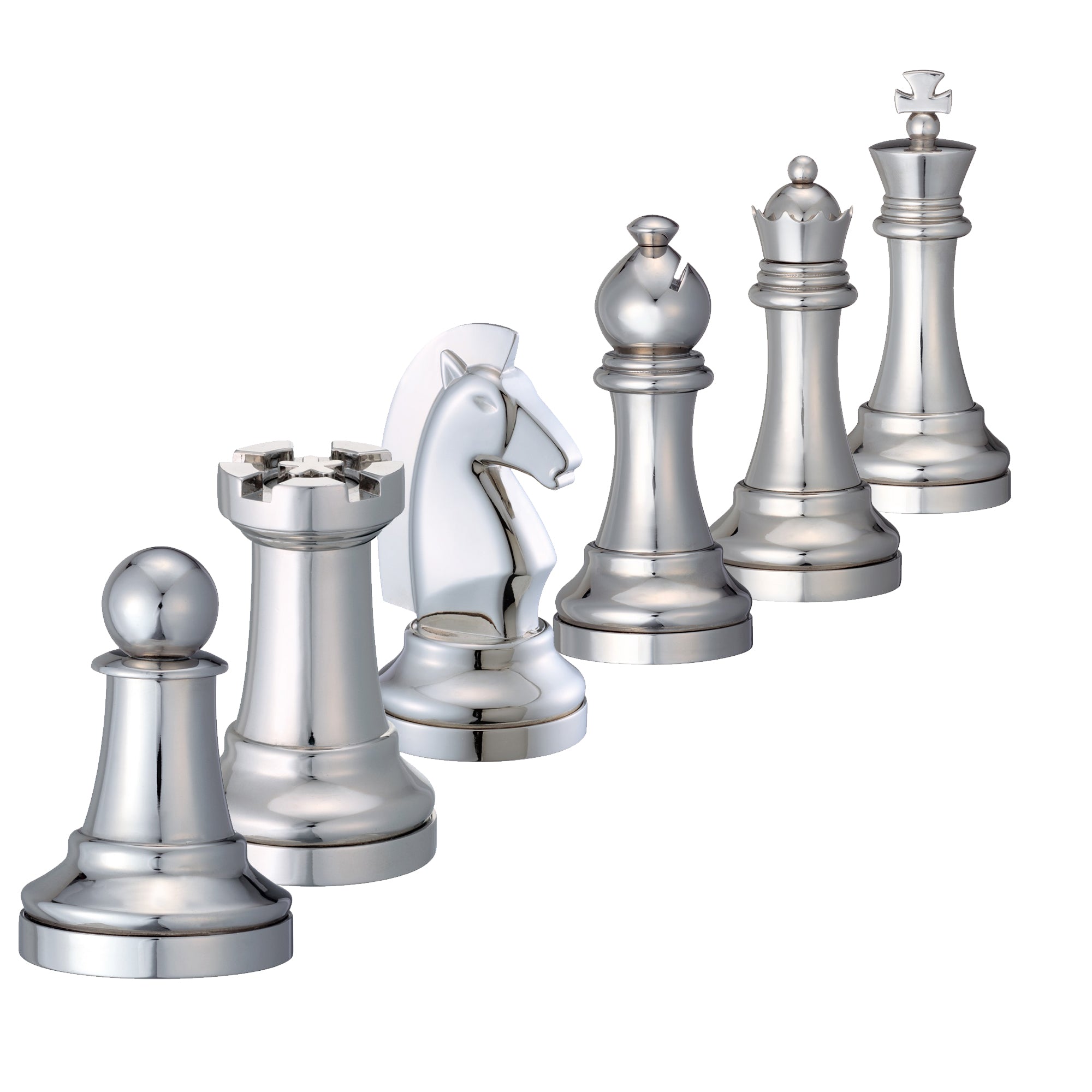 Chess Piece Puzzle Collection - Silver