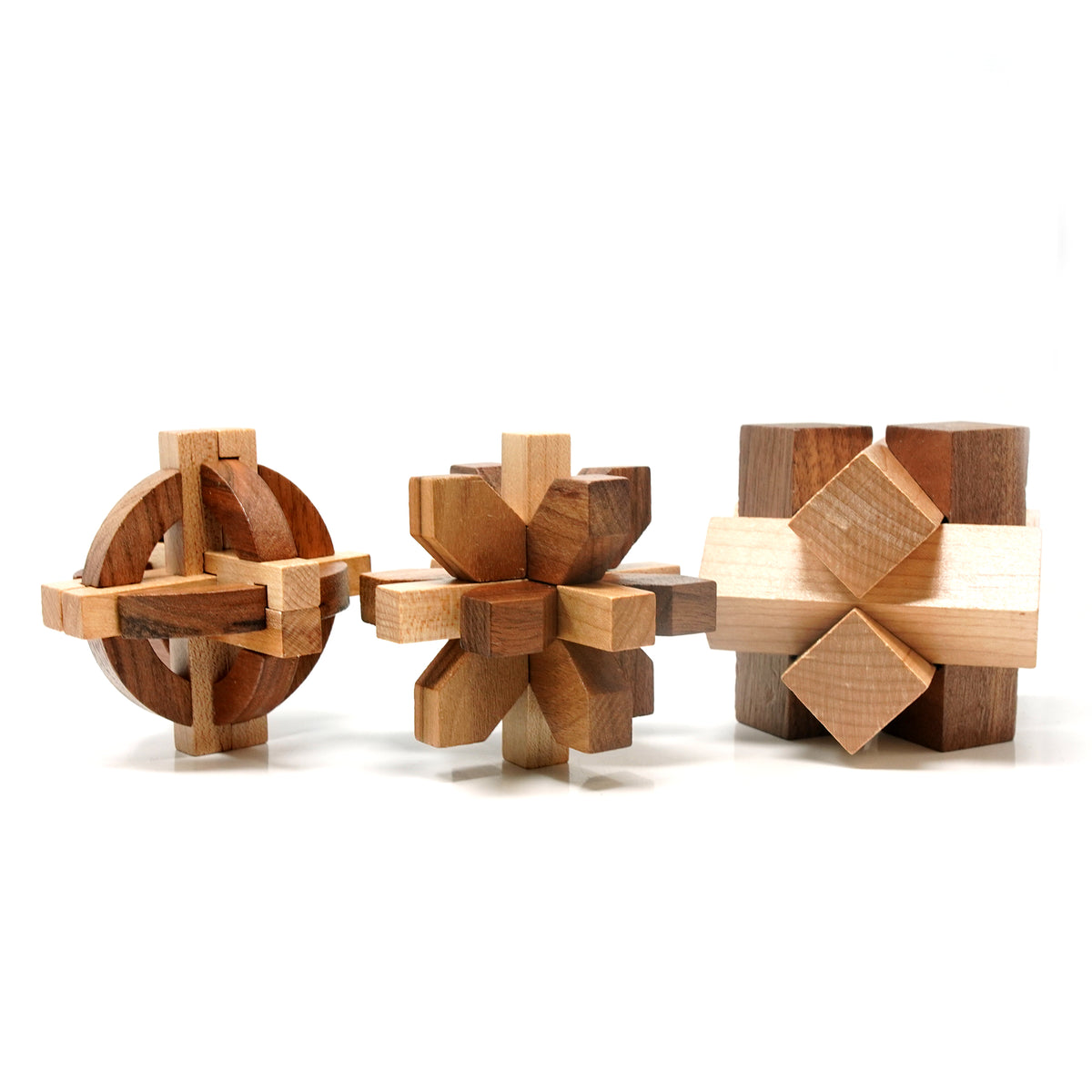 Two Tone Wooden Puzzle Set