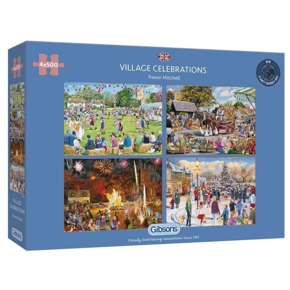 Village Celebrations Jigsaws - 4 x 500 Pieces