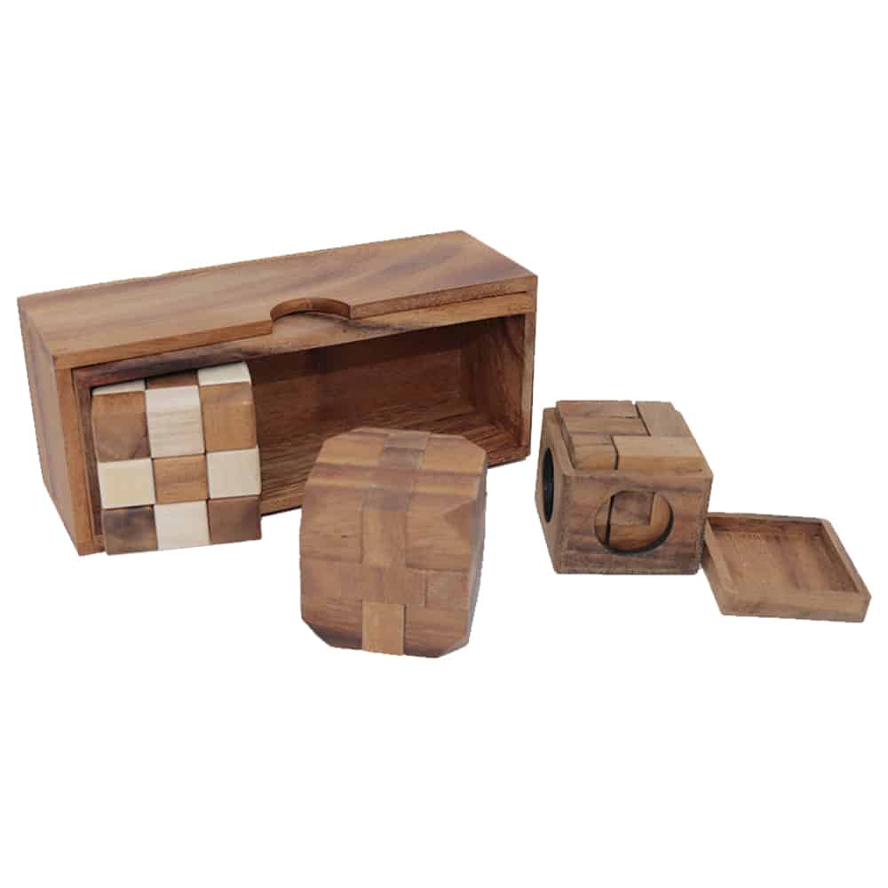 3 Puzzle Gift Set - Medium - Soma, Snake, Diamond Cube